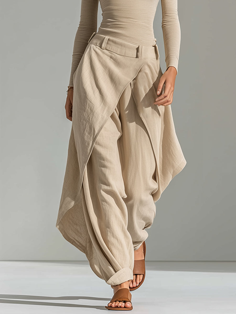 Conjunto Pepa — Top Escote Barco en Capas y Pantalón
