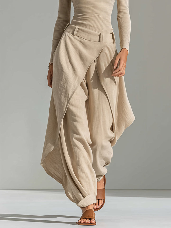 Conjunto Pepa — Top Escote Barco en Capas y Pantalón