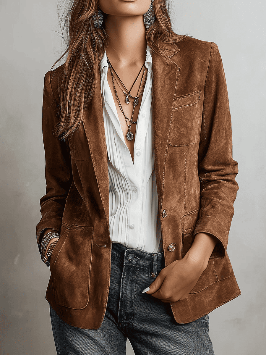 Emma - Blazer Vintage Marrón