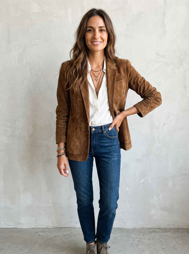 Emma - Blazer Vintage Marrón