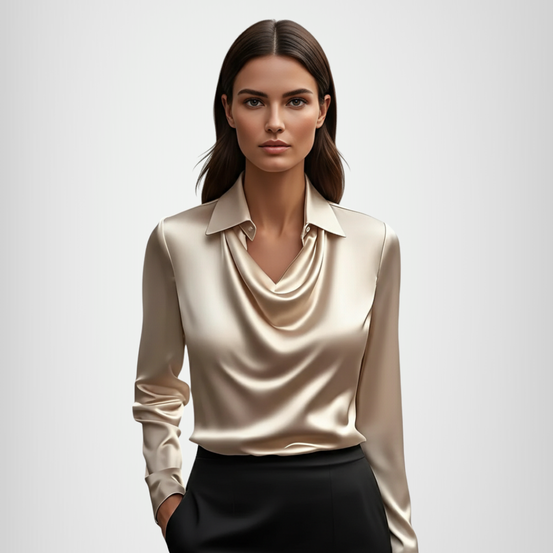 Brooklyn |  Blusa de satén brillante