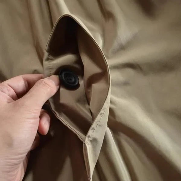 Marco | Abrigo Clásico Beige Acolchado