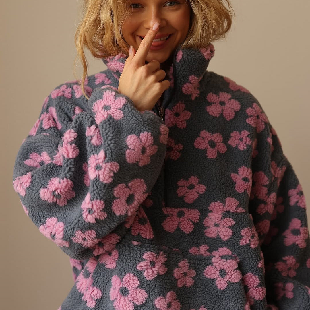 Deysi| Suéter polar de flores