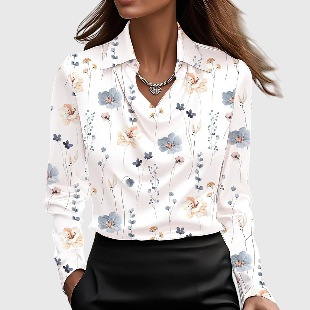Brooklyn |  Blusa de satén brillante