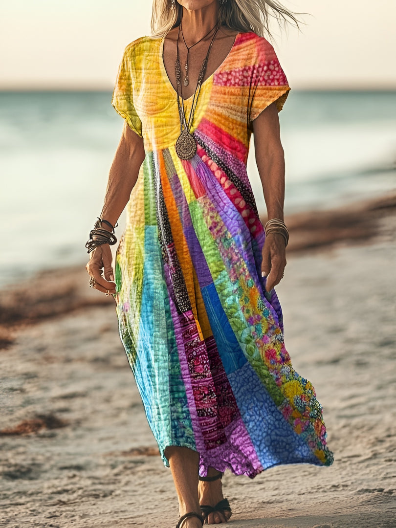 Luna | Vestido bohemio con diseño veraniego