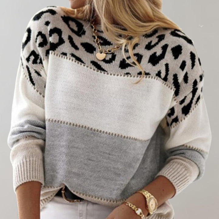 Lucia | Jersey Elegante de Leopardo