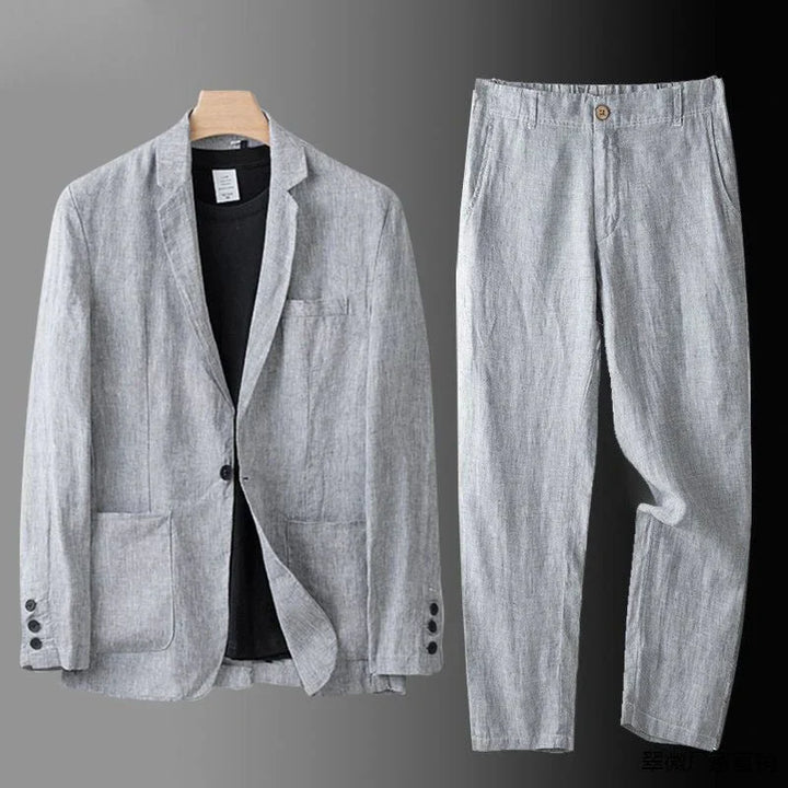 Lucas | Traje de lino premium de corte clásico