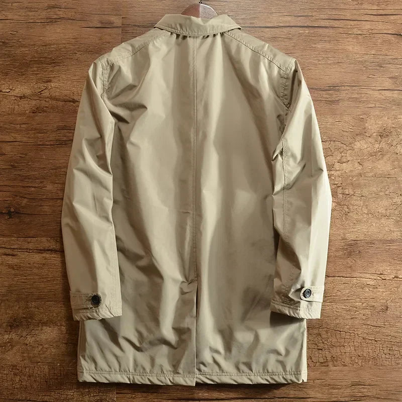 Marco | Abrigo Clásico Beige Acolchado