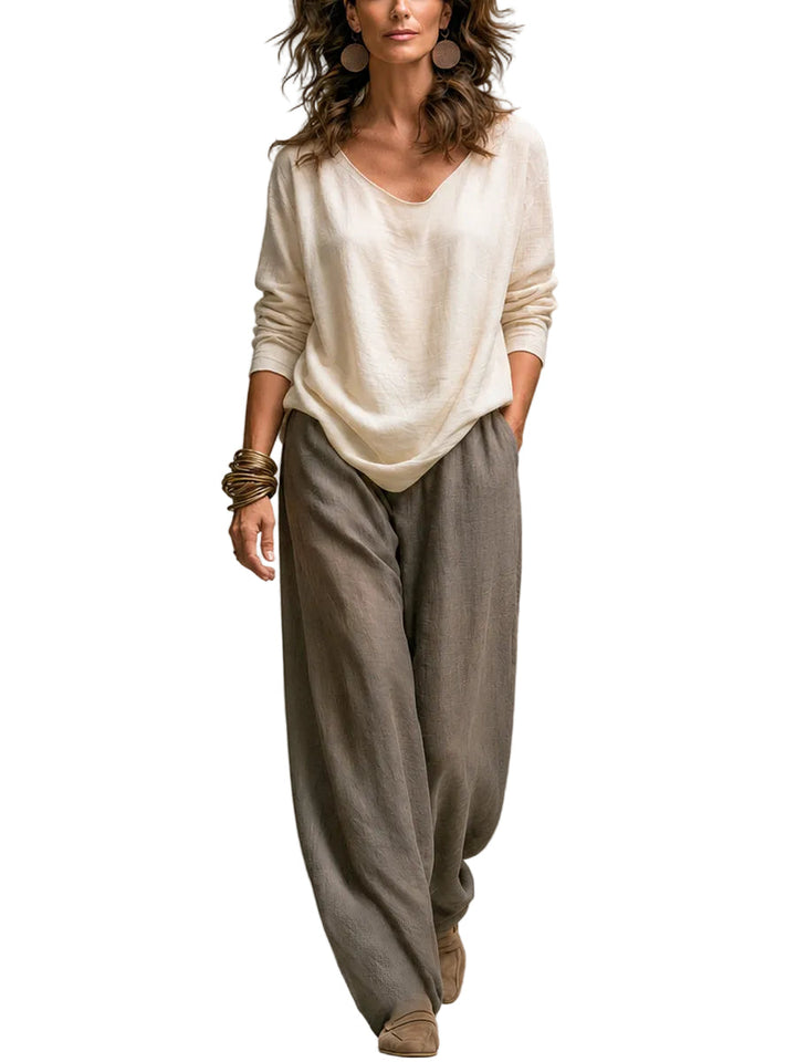 Conjunto Costanza — Tres Piezas con Pantalón Palazzo