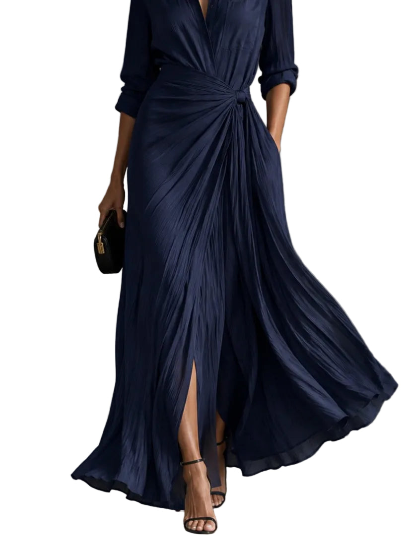 Vestido Gabriella — Camisero Maxi Anudado