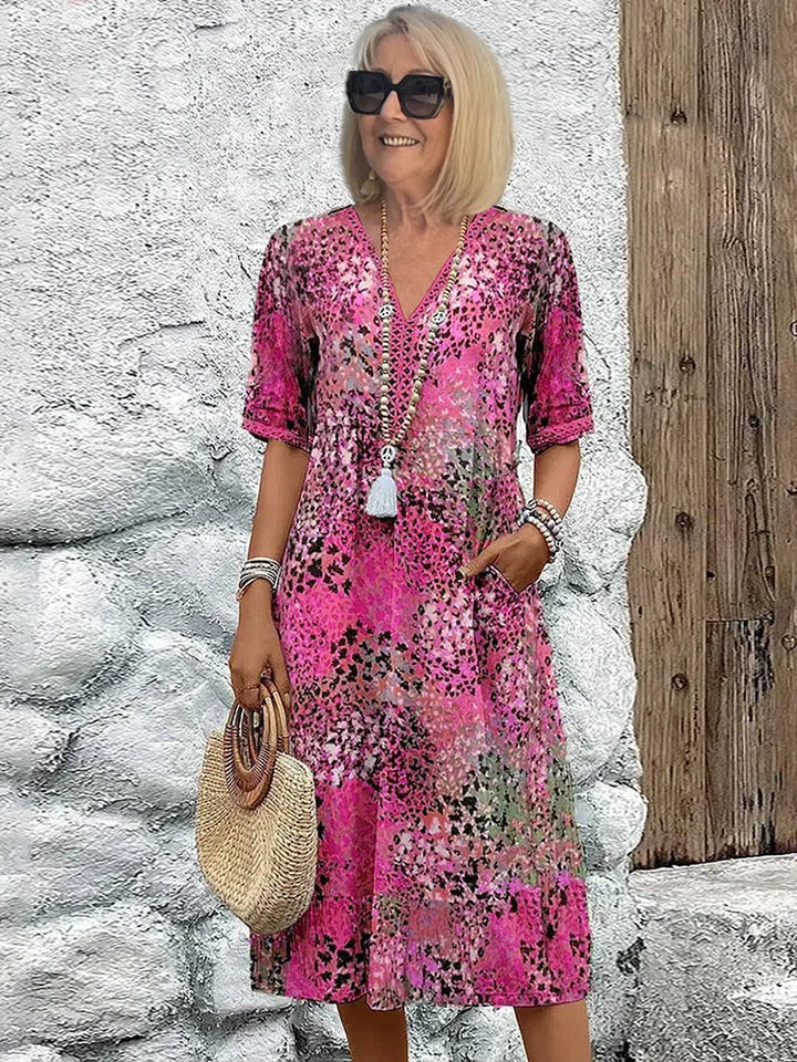 TERESA | VESTIDO FLUIDO ESTAMPADO