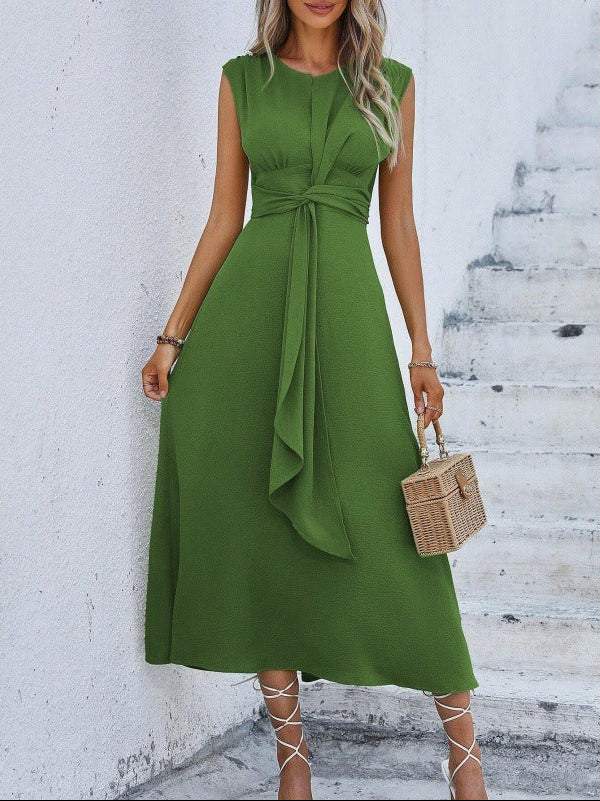 Eva | Vestido elegante sin mangas con cinturón ajustable