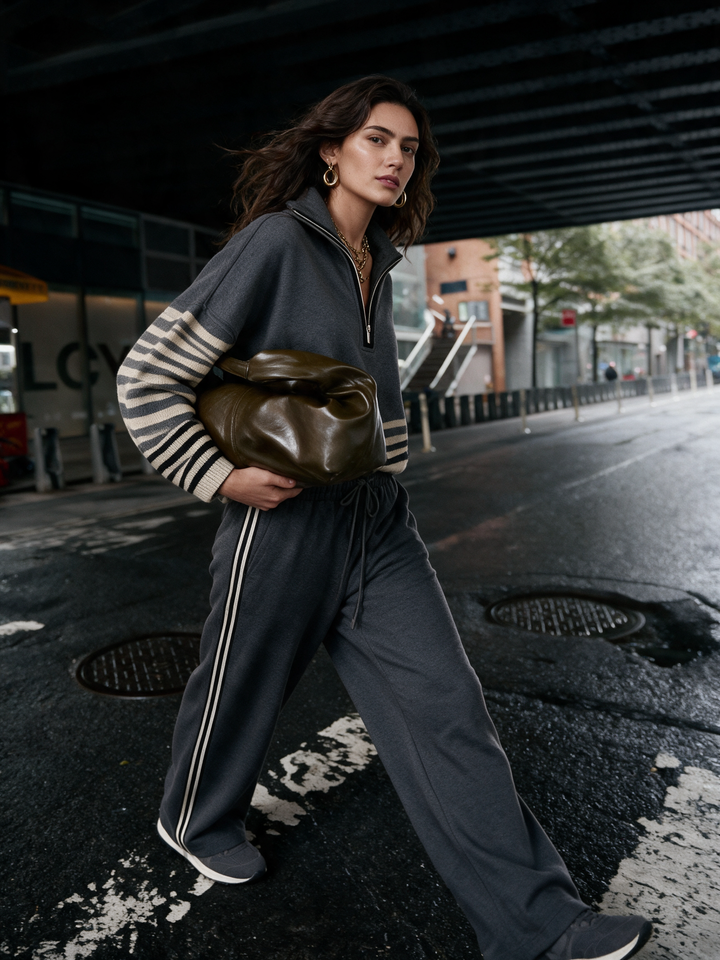 Conjunto Aitana — Sudadera con Media Cremallera y Pantalón
