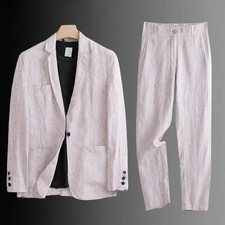 Lucas | Traje de lino premium de corte clásico