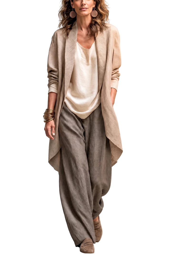Conjunto Costanza — Tres Piezas con Pantalón Palazzo